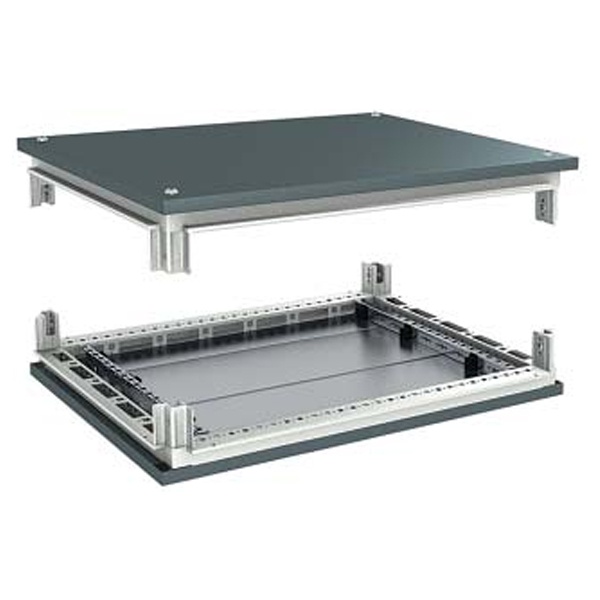 Комплект для шкафов DKC CQE 300x800мм крыша и основание RAL7011 комплект