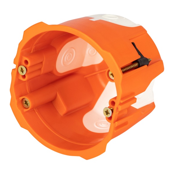 Коробка установочная ЭРА KUU-71-65-unibox оранжевая универсальная 71х65мм UniBox для твердых и полых