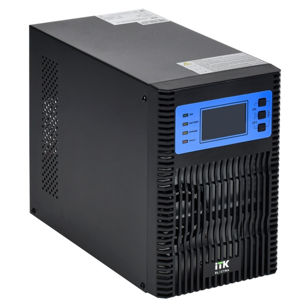Источник бесперебойного питания ITK ELECTRA OT 1кВА/1кВт LCD 36В DC без АКБ с регулируемым ЗУ