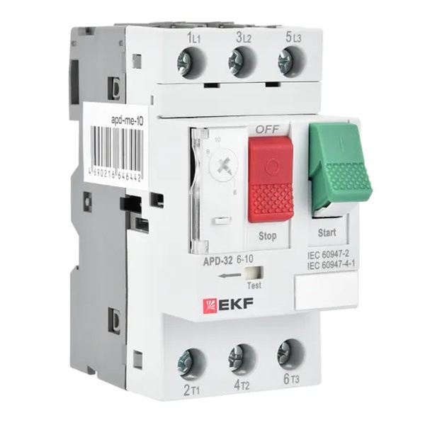 Автомат пуска двигателя EKF АПД-32 1,0-1,6А (New) (автомат защиты двигателя)