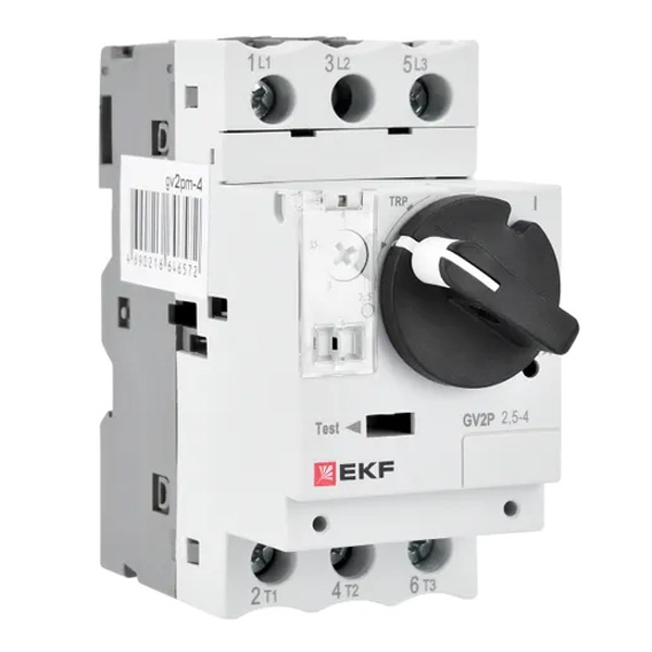 Автомат пуска двигателя EKF GV2P 1-1.6А (New) (автомат защиты двигателя)