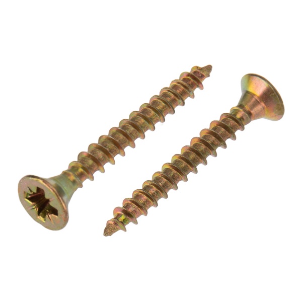 Саморез универсальный Kranz 3х25 желтый цинк, пакет (1000 шт/уп)