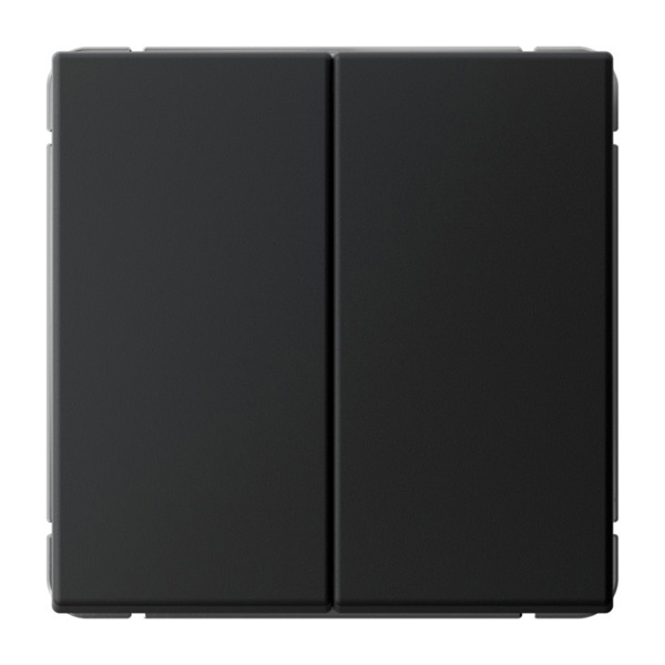 Двухклавишная кнопка без фиксации SE ArtGallery 10А быстрозажимные клеммы карбон