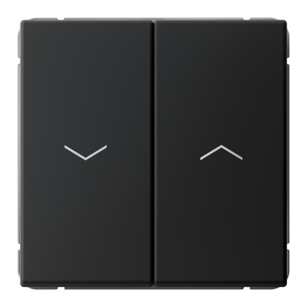 Двухклавишная кнопка без фиксации для жалюзи SE ArtGallery 10А быстрозажимные клеммы карбон