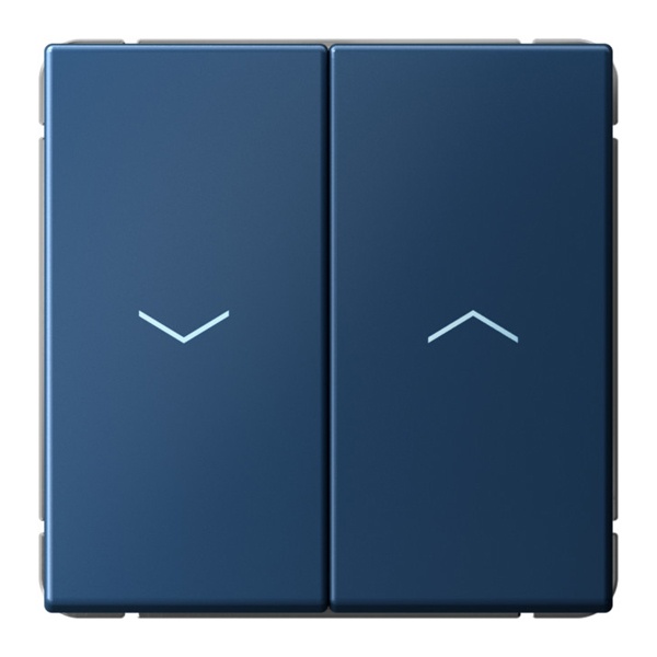 Двухклавишная кнопка без фиксации для жалюзи SE ArtGallery 10А быстрозажимные клеммы аквамарин