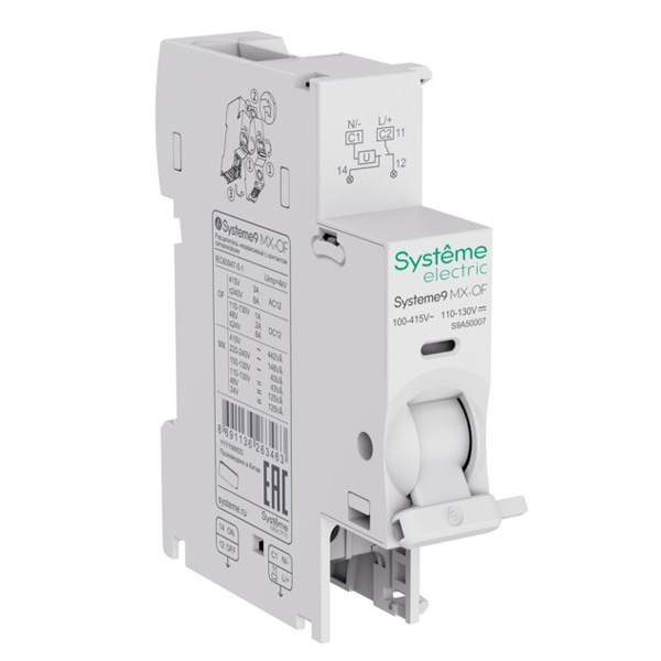 Расцепитель независимый с контактом сигнализации SE Systeme9 MX+OF 100-415В AC