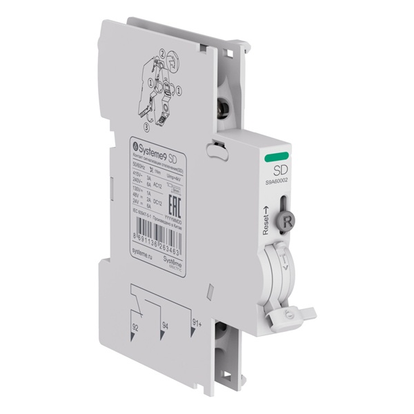 Контакт сигнализации отключения SE SD для автоматических выключателей Systeme9