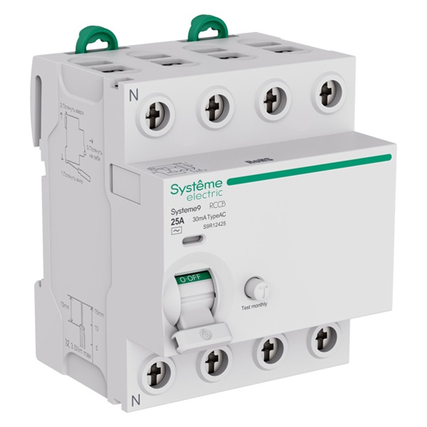 УЗО SE Systeme9 электромеханическое 25А 30мА тип AC 4П (ВДТ)