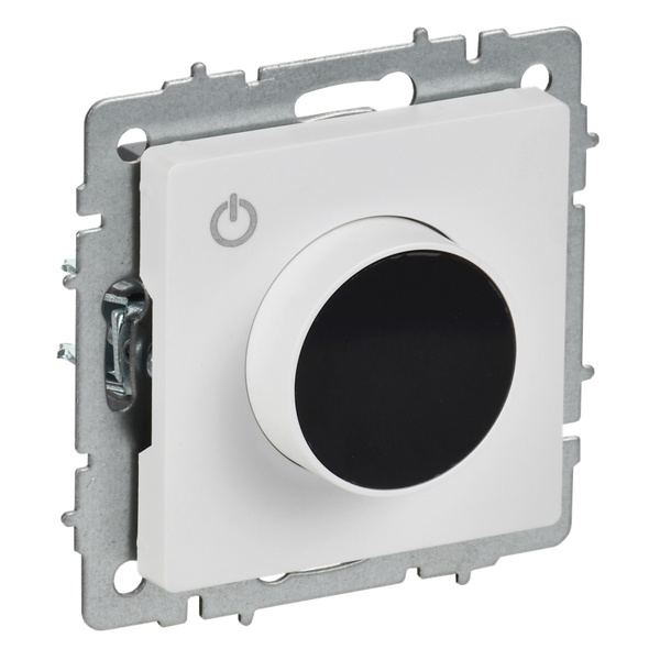 Термостат электронный с индикацией ИЭК BRITE 16А с датчиком 2,4м в комплекте арктический белый (ТС10