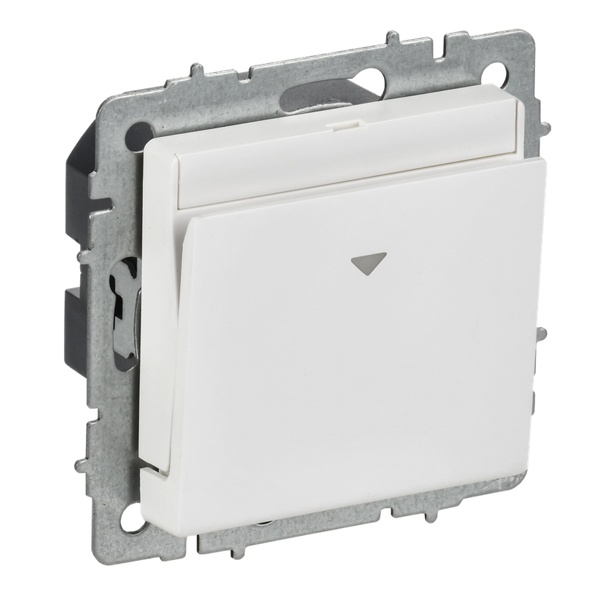 Выключатель карточный ИЭК BRITE 30А арктический белый (ВС10-1-8-БрАБ)