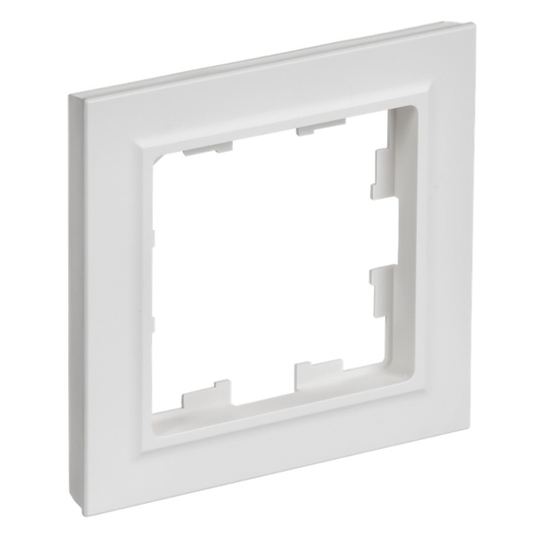 Рамка на 1 пост ИЭК BRITE арктический белый (РУ-1-БрАБ)