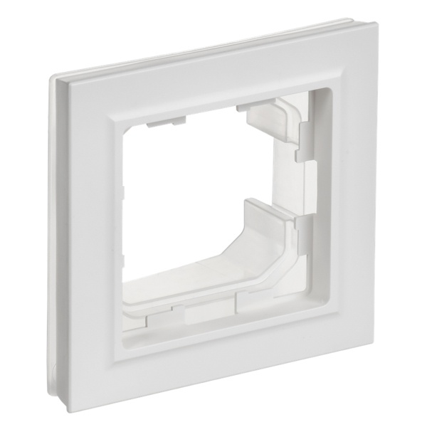Рамка на 1 пост IP44 ИЭК BRITE арктический белый (РУ-1-БрАБ-44)