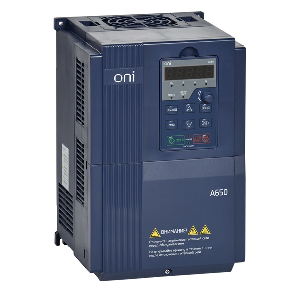 Преобразователь частоты ONI (ИЭК) A650 380В 3Ф 15кВт 32А со встроенным тормозным модулем