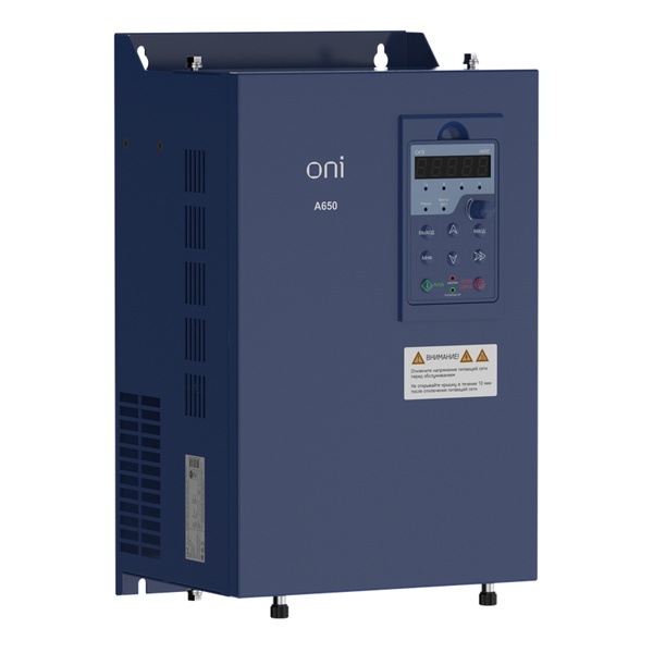 Преобразователь частоты ONI (ИЭК) A650 380В 3Ф 37кВт 75А со встроенным тормозным модулем