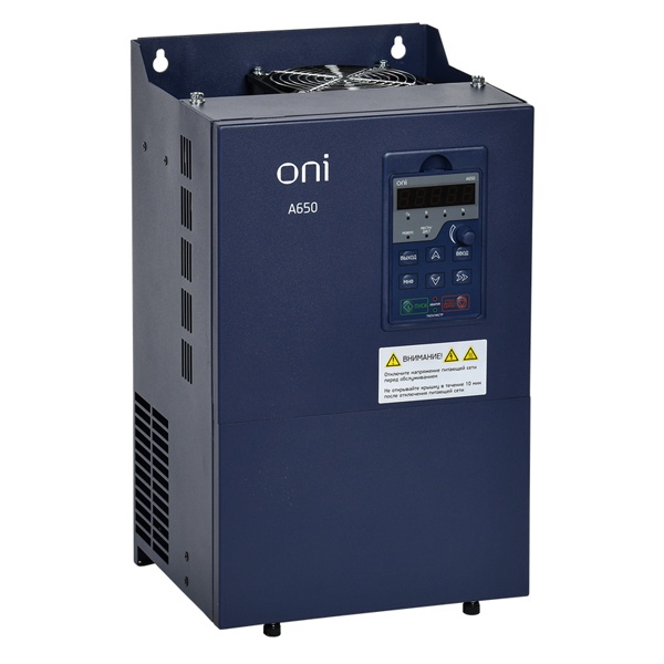 Преобразователь частоты ONI (ИЭК) A650 380В 3Ф 55кВт 112А со встроенным тормозным модулем
