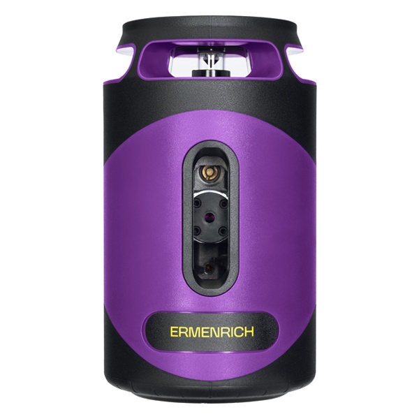 Лазерный уровень Ermenrich PLUS LN40, 5 линий, цвет лазера зеленый, диапазон до 30 м, фиолетовый