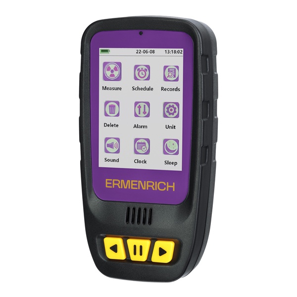 Дозиметр Ermenrich Ping RD40, для измерений гамма-, бета- и рентгеновского излучения, фиолетовый