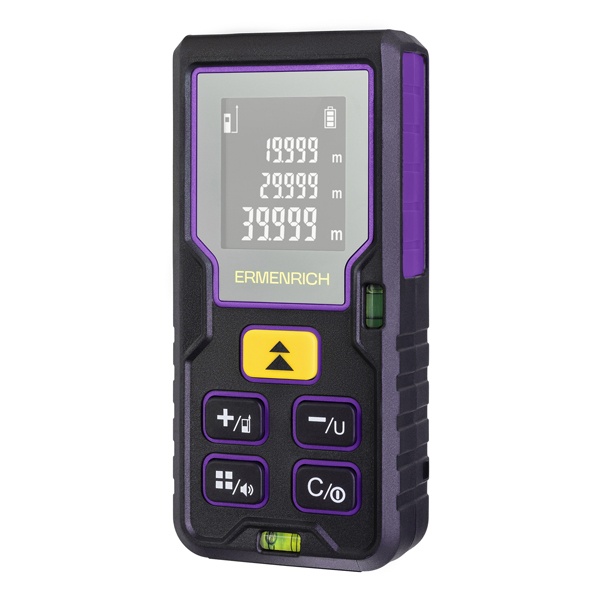 Лазерная рулетка Ermenrich Reel PLUS GD80 до 80 метров фиолетовый