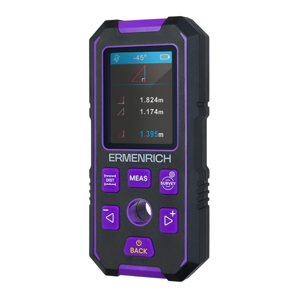 Детектор скрытой проводки Ermenrich Ping SM90, фиолетовый