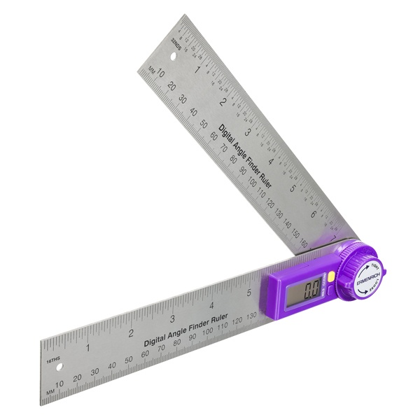 Цифровой угломер-линейка Ermenrich Verk DR30, фиолетовый