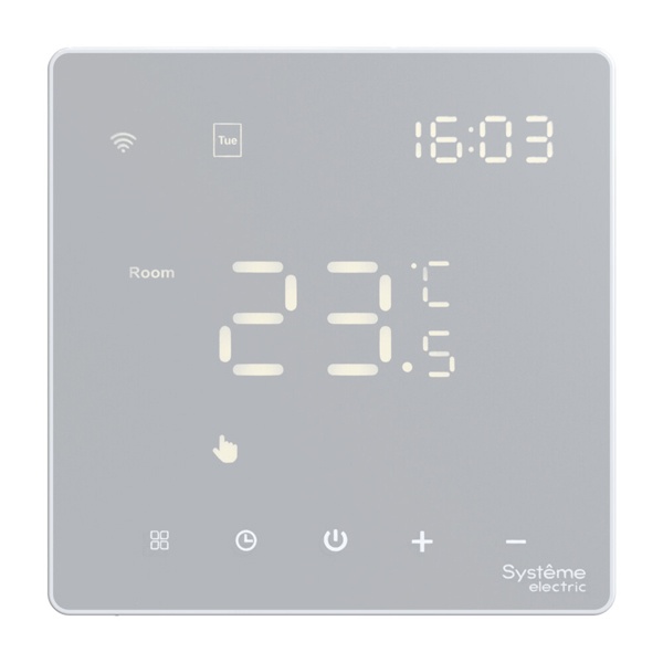 Термостат SE ArtGallery программируемый с Wi-Fi для электрического теплого пола 16А белый