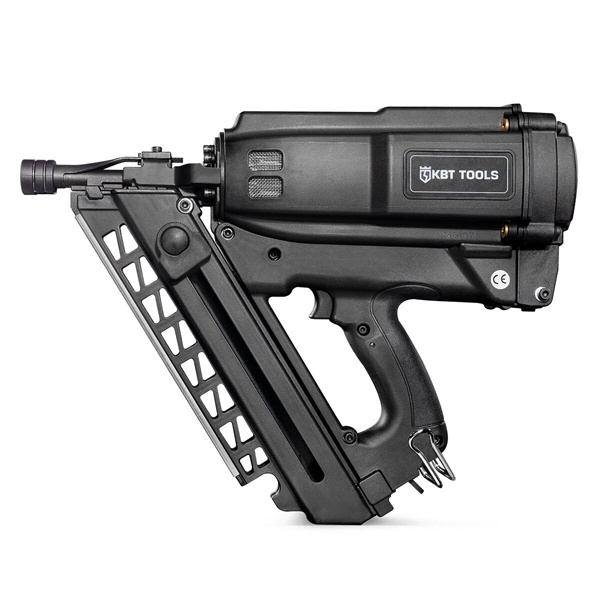 Газовый монтажный пистолет КВТ GCN-90 Профи для гвоздей по дереву длиной до 90 мм D-образный профиль