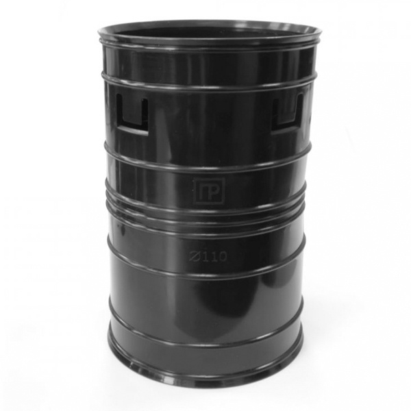 Муфта соединительная Промрукав с защёлками для двустенных труб d110 мм