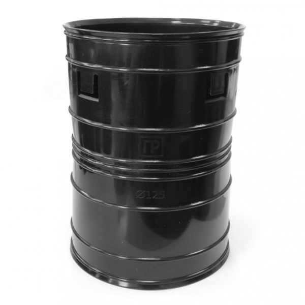 Муфта соединительная Промрукав с защёлками для двустенных труб d125 мм