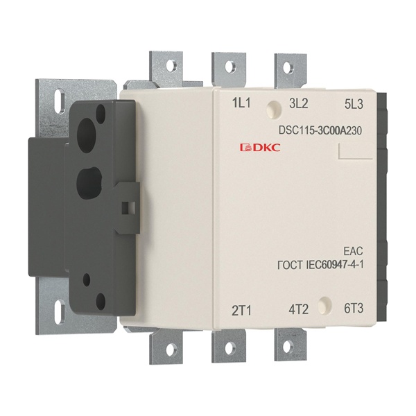 Контактор магнитный DKC DSC115-3C00A230 115А 55кВт (AC3) 220В AC