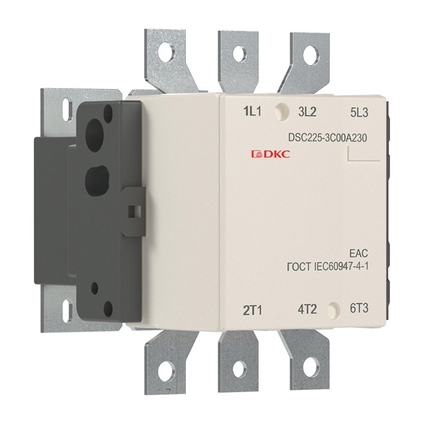 Контактор магнитный DKC DSC225-3C00A230 225А 110кВт (AC3) 220В AC