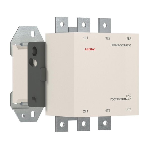 Контактор магнитный DKC DSC500-3C00A230 500А 250кВт (AC3) 220В AC