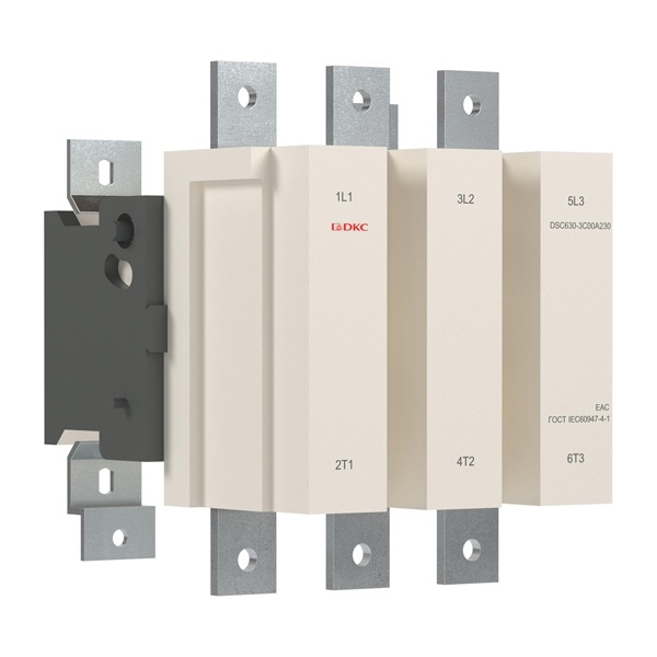 Контактор магнитный DKC DSC630-3C00A230 630А 335кВт (AC3) 220В AC