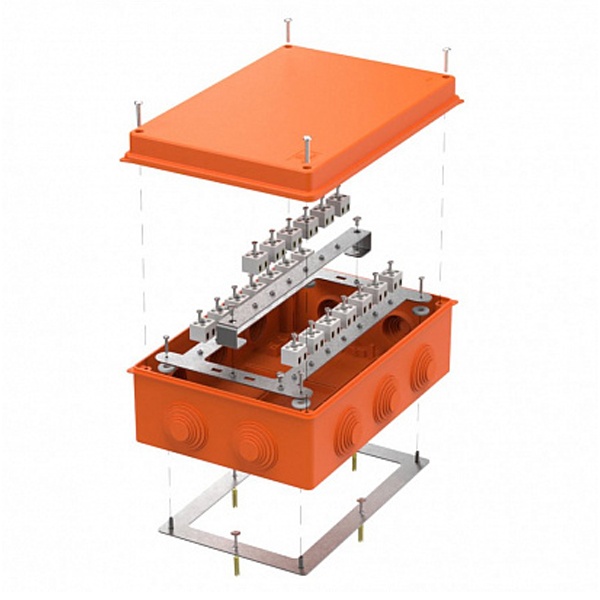 Коробка огнестойкая Промрукав для о/п Е15-Е120 RAL2004 260х175х90мм (7 шт/кор)