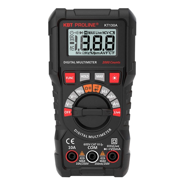 Мультиметр КВТ цифровой KT 130A Proline с True RMS и автоматическим выбором пределов измерений