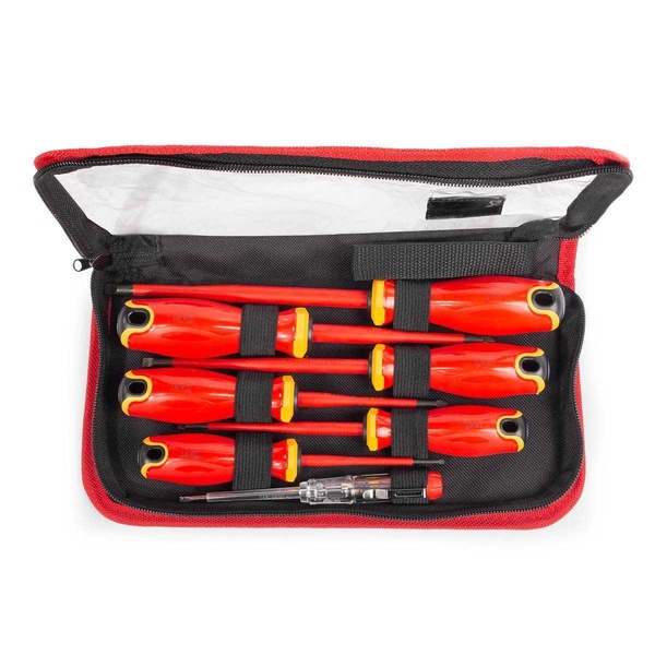 Набор КВТ диэлектрических отверток НИО-2207 Слим для работ под напряжением до 1000 В