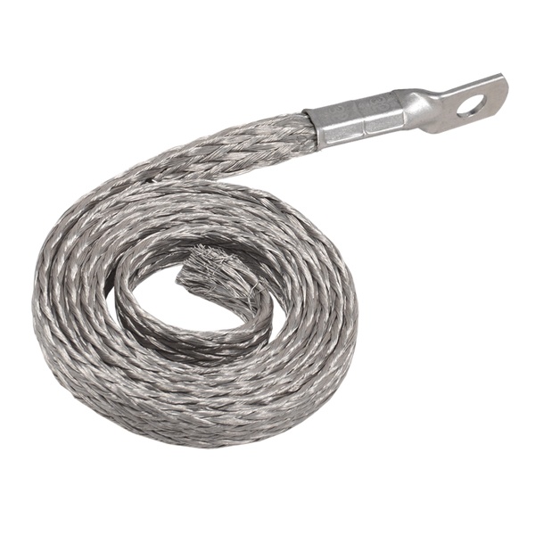 Шина заземления IEK ПМЛ16 медная сечение 16 мм2 длина 800 мм с наконечником