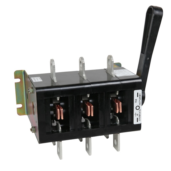 Рубильник реверсивный КЭАЗ ВР32-37Ф А70220 400А 3П несъемная рукоятка (выключатель нагрузки)