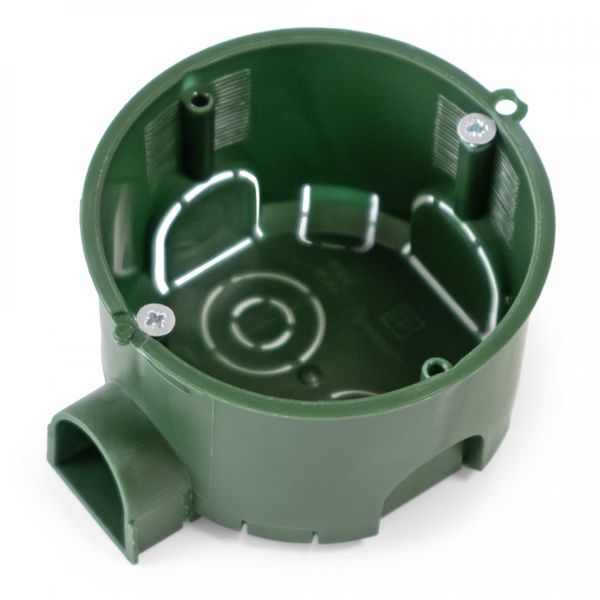 Коробка установочная Промрукав безгалогенная (HF) 68х45 подрозетник с саморезами (8шт/уп)