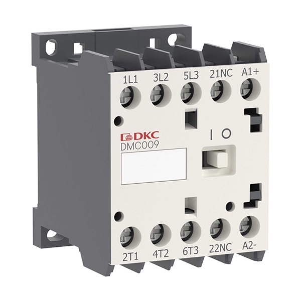 Миниконтактор DKC YON DMC009 9A 4кВт AC3 3P 1НО катушка 220В AC
