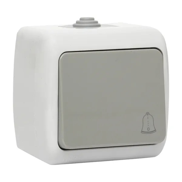 Кнопка одноклавишная EKF Мурманск 10А IP54 серый