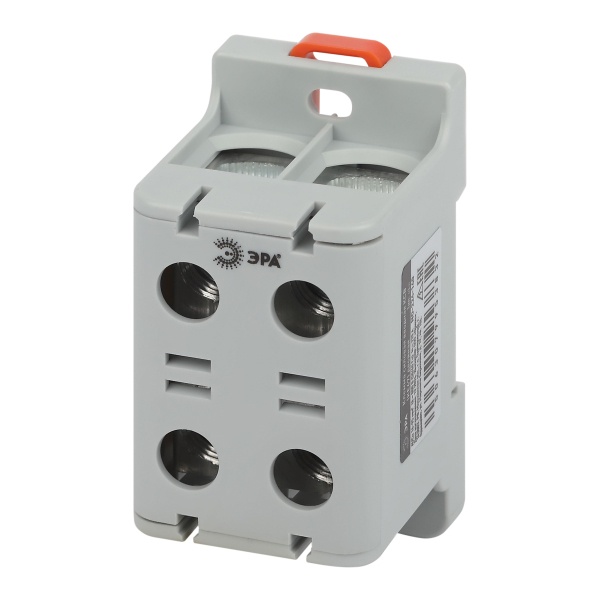 Клеммы силовые вводные КСВ ЭРА NO-224-140 двойная (KE67) 16-95 мм2 L серая