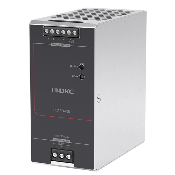 Источник питания DKC ECO POWER 1ф 240Вт 10А 24В