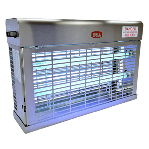 Ловушка для насекомых высоковольтная Well WE-150-215S площадь 90м2 (2 лампы 15Вт) 470х130х330мм