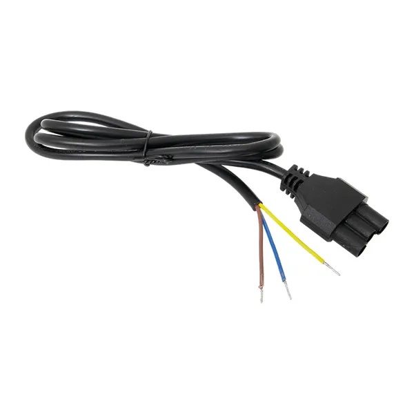 Кабель для подключения светодиодных линейных светильников EKF ДБО-60/120/150 черный 1 метр 3x0,75