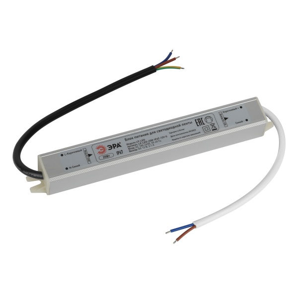Блок питания для светодиодной ленты ЭРА LP-LED 25W-IP67-12V-S 172x22x20mm