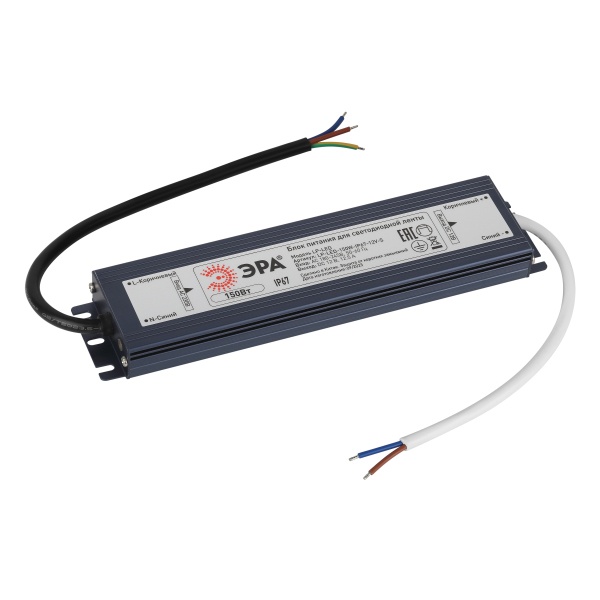 Блок питания для светодиодной ленты ЭРА LP-LED 150W-IP67-12V-S 225x52x20mm