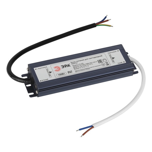 Блок питания для светодиодной ленты ЭРА LP-LED 100W-IP67-24V-S 182x52x20mm