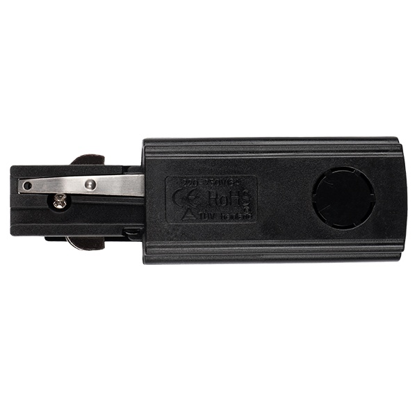 Коннектор для трехфазного шинопровода JazzWay 3P PTR EC-BL Right правый черный сетевой