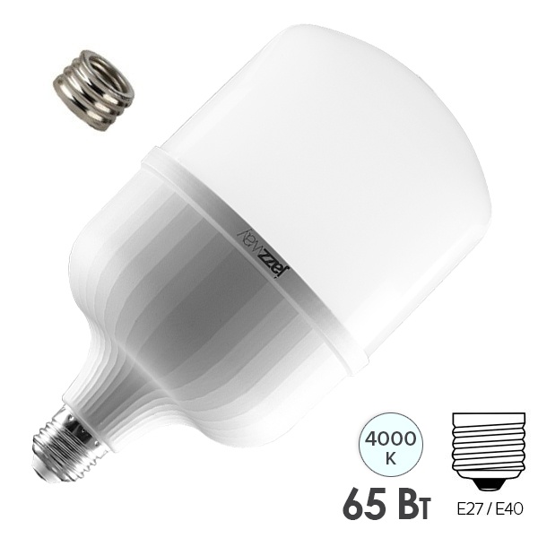 Лампа светодиодная JazzWay PLED-HP-T135 65W 4000K E27-E40 белый свет