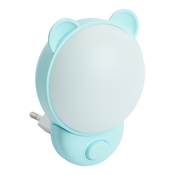 Светильник ночник Мишка Feron FN1171 10LED 2700K/6500K 1,2W 220V синий